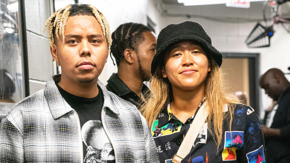 Naomi Osaka is seen her alongside her boyfriend Cordae. Pic: Getty