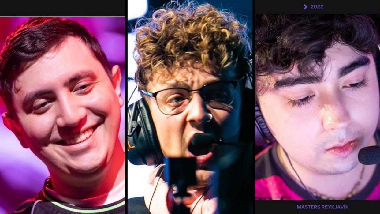 Leviatán, LOUD, and KRÜ Esports are leading the charge for Latin America and Brazil at Masters Copenhagen. Pictured: LOUD Saadhak, Leviatán Tacolilla, KRÜ Esports Mazino. (Photos: VALORANT Esports, Leviatán)