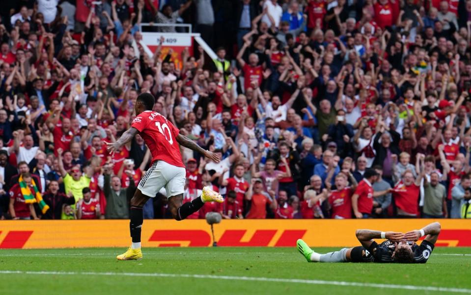 Marcus Rashford scored twice in the 3-1 win (Martin Rickett/PA) (PA Wire)