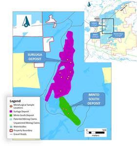 Location of Metallurgical Samples