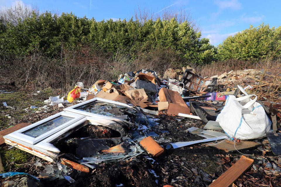 <em>According to the Mail on Sunday, fixed penalty notices were issued in just 6.8% of fly-tipping cases (Picture: PA)</em>