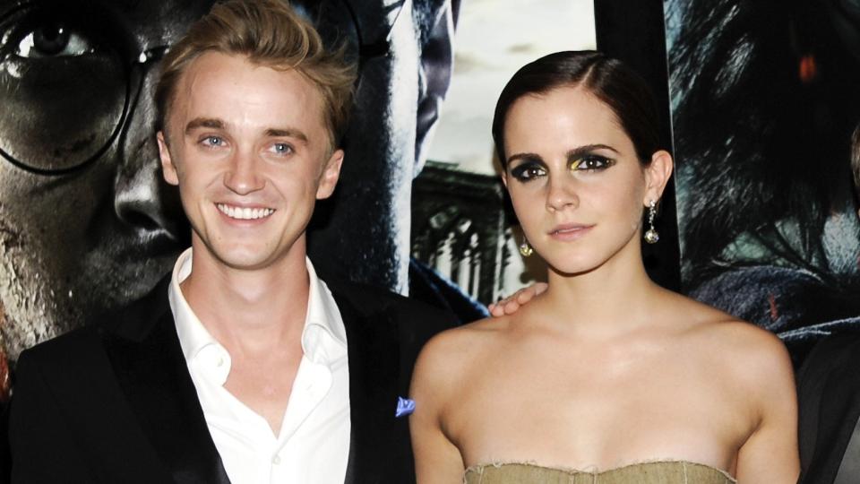 Tom Felton and Emma Watson in 2011 (AP/Evan Agostini)
