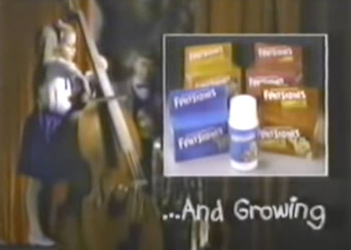 Screenshot of Flintstones Vitamin commercial