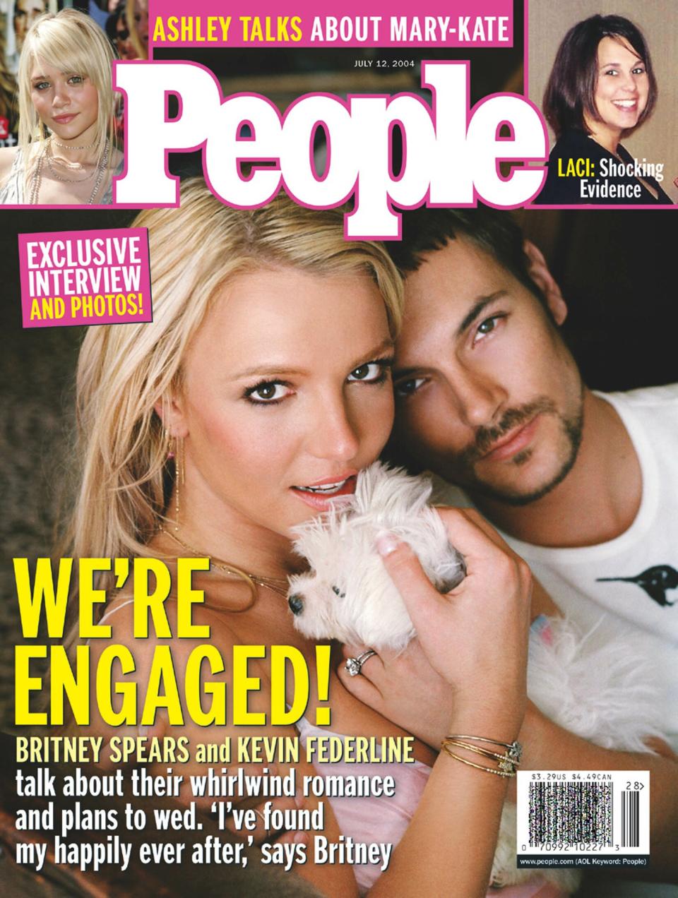 Britney and Kevin became engaged in the air — then shared the deets with <em>People</em> magazine. (Photo: People magazine via Splash News)