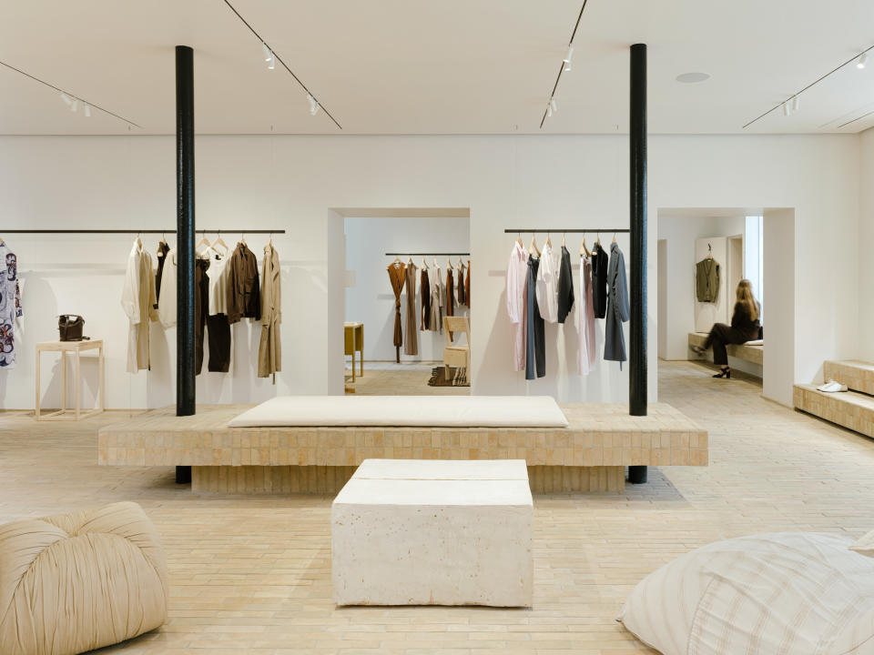 Inside the Lemaire boutique on Rue Elzévir.