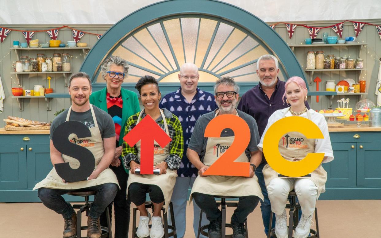 James McAvoy, Prue Leith, Dame Kelly Holmes, Matt Lucas, David Baddiel, Paul Hollywood and Anne-Marie - Mark Bourdillon/Love Productions