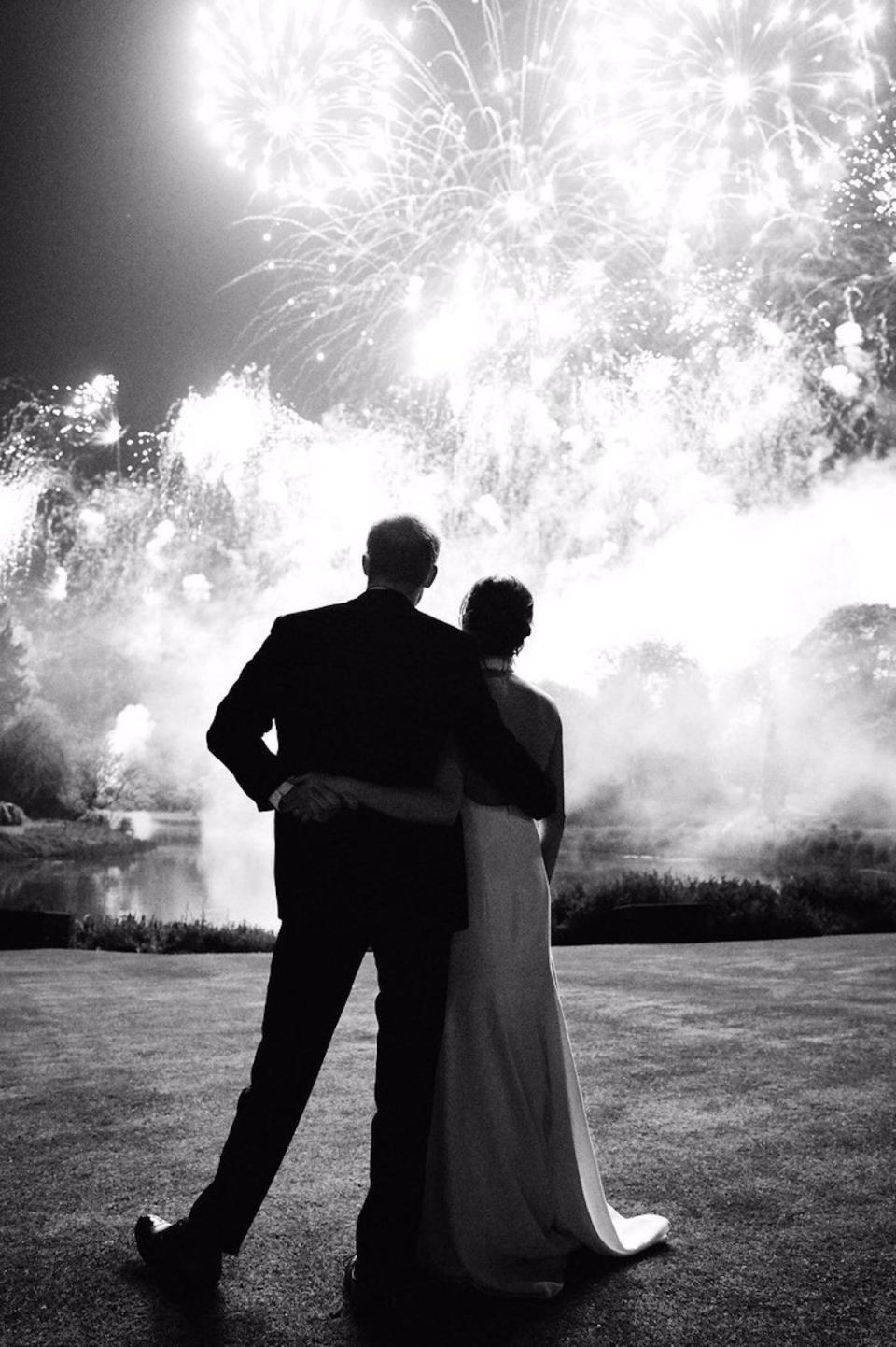 In 2018, Prince Harry and Meghan Markle shared a black-and-white photo on their Christmas card.