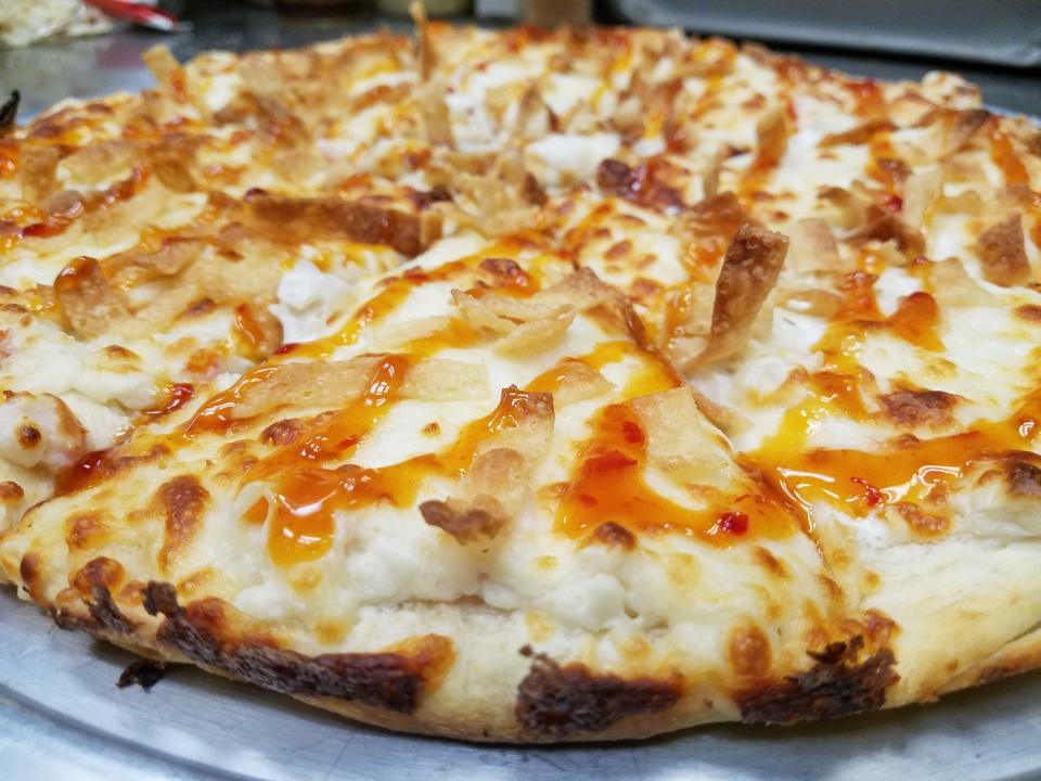 Crab Rangoon and Jalapeno Popper are among the most popular pizzas at Princess Grill & Pizzeria in Iowa Falls.