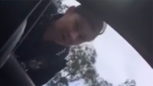 Preschool teacher Hayley Van Hostauyen posted video of the encounter after they were pulled over, footage which has since skyrocketed to over one million views. Photo: Facebook