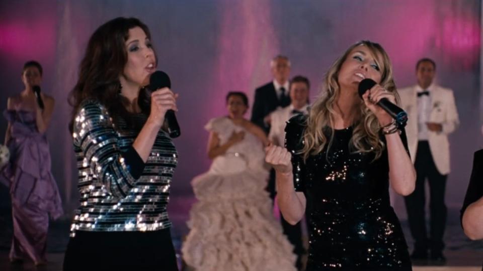 Wilson Phillips singing in Bridesmaids.