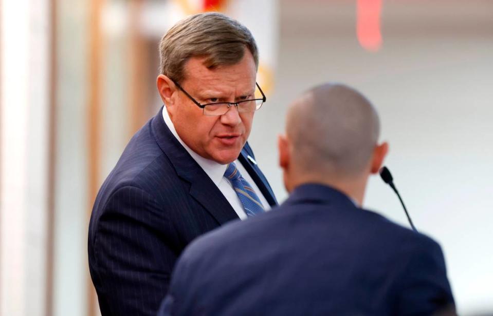 The attorney for a man suing House Speaker Tim Moore said on July 3, 2023, that the lawsuit accusing Moore of trading sex for political influence “has been resolved.” Ethan Hyman/ehyman@newsobserver.com