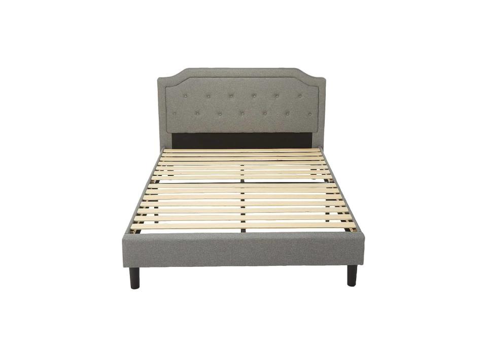 Sleep in style with this sophisticated bed frame from Zinus. (Source: Amazon)