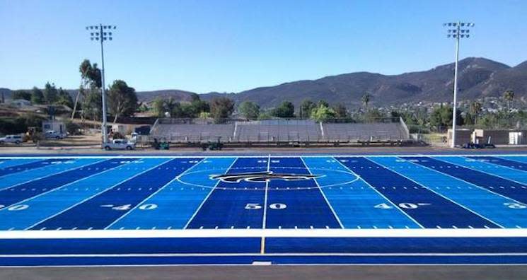 West Hills High in Santee, Calif. is home to the nation's only two-tone prep field — West Hills football