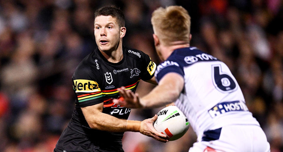 Penrith's Jack Cogger was immense for the Panthers in the absence of regular playmaker Jarome Luai. Pic: Getty