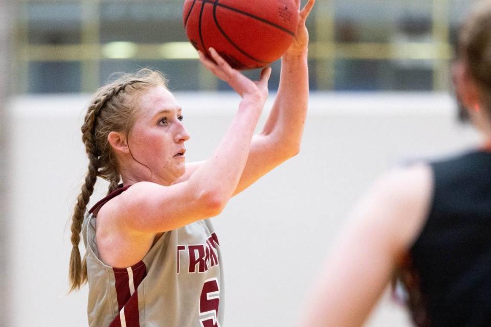 Transylvania senior Madison Kellione starred at Harrison County High School before arriving in Lexington in 2019.