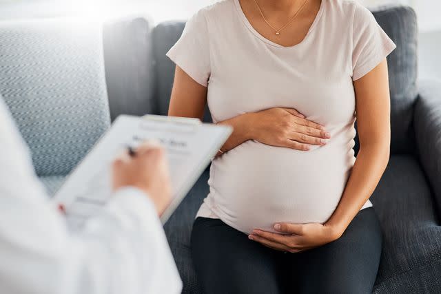 <p>Getty Images</p> Pregnant woman.