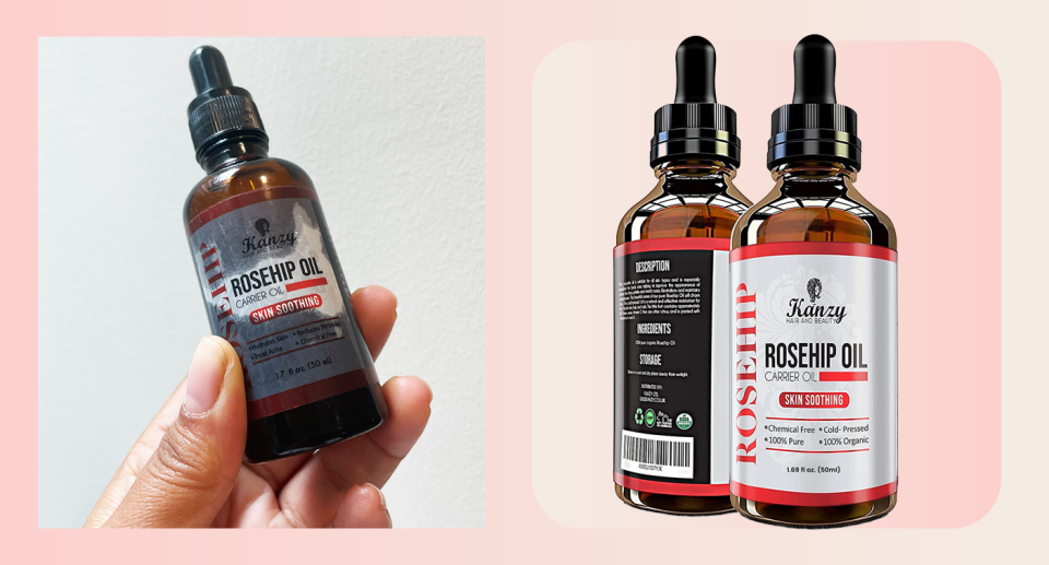 I've been using rosehip oil for three years and it has been a game changer. (Yahoo Life UK/ Kanzy)