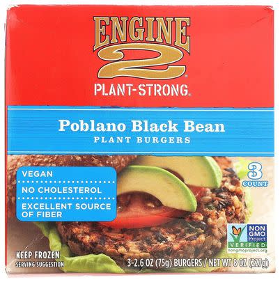 Engine 2 Poblano Black Bean Veggie Burger