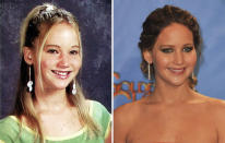 <b>Jennifer Lawrence (Best Actress) </b><br> <b>Nominated for: Silver Linings Playbook</b><br> She’s only 22, but we can’t decide if Jennifer’s high school photo actually looks like her. At least her taste in earrings hasn’t changed though.