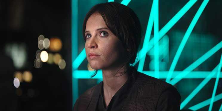 Felicity Jones in 'Rogue One: A Star Wars Story' (Photo: Film Frame ©Lucasfilm LFL)