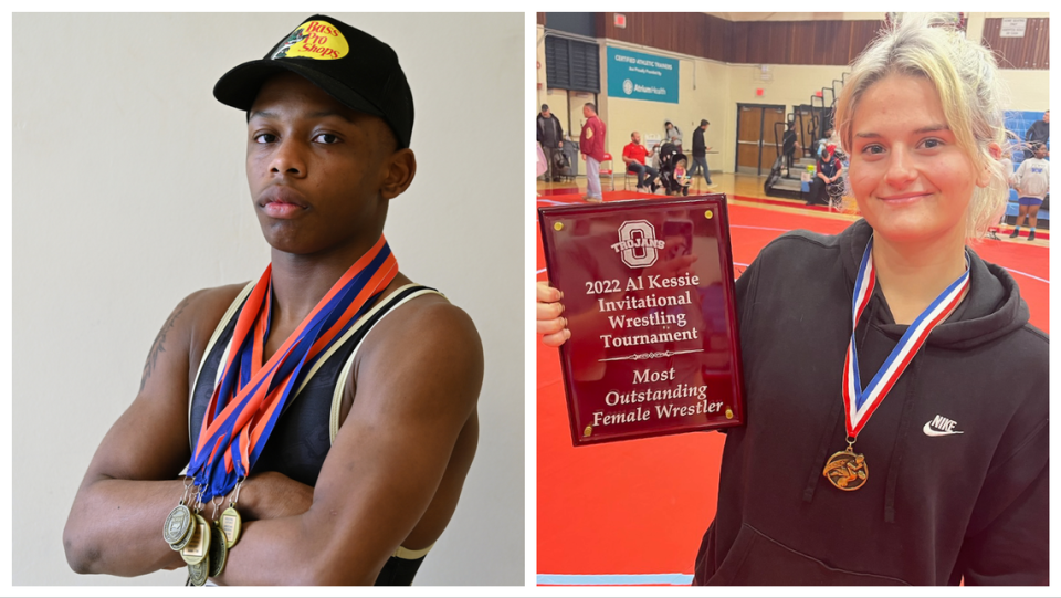 Mallard Creek’s Cam Stinson and Parkwood’s Savannah Bramhall are The Charlotte Observer high school wrestlers of the year