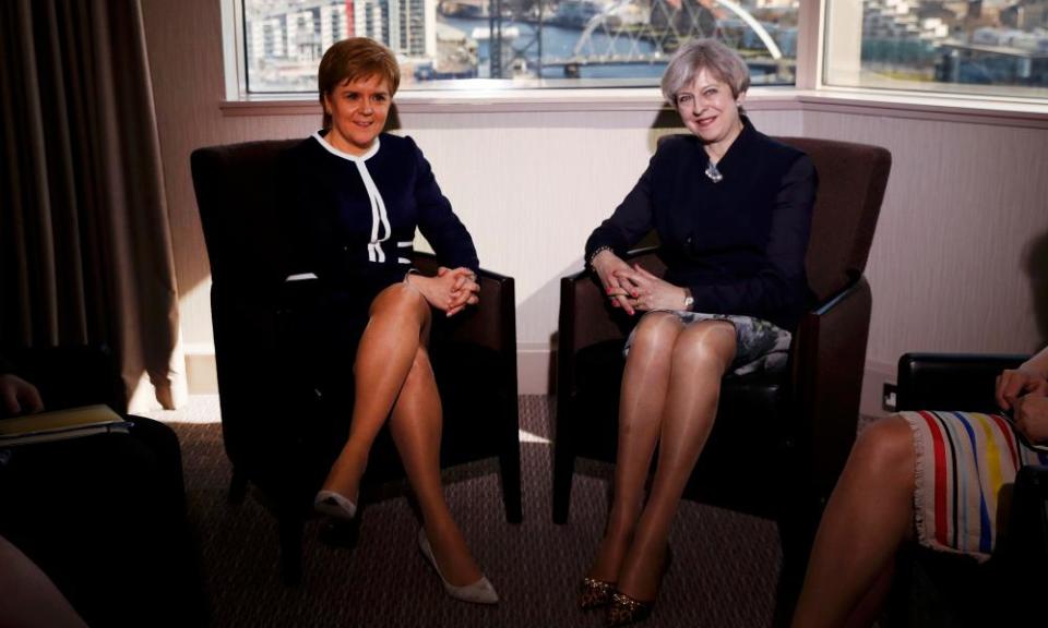 Nicola Sturgeon and Theresa May