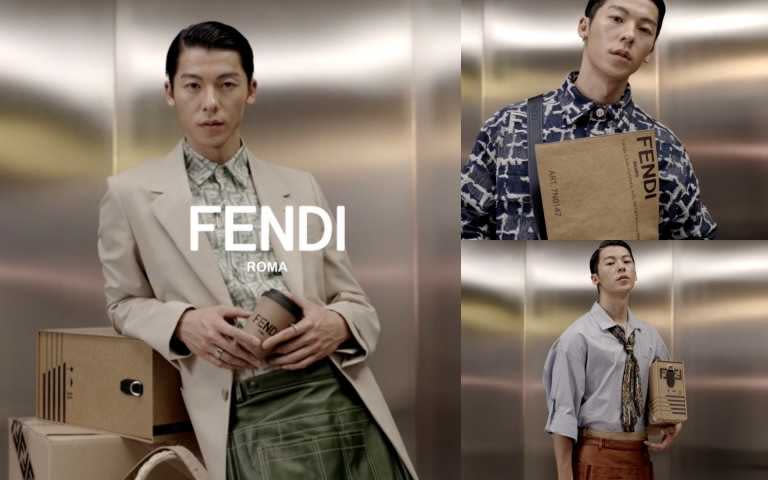 許光漢以時尚態度演繹FENDI 2024春夏男裝。（圖／品牌提供）