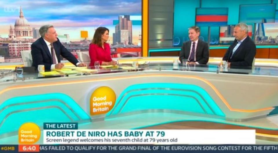 The GMB hosts had their say on De Niro’s baby news (ITV)