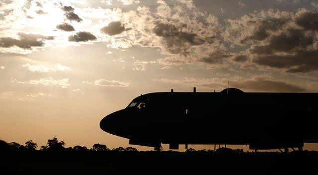 A Japanese Air Force plane at the RAAF base in Perth in 2014. Source: Getty Images