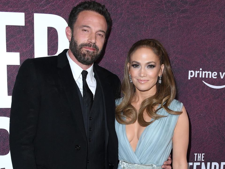 Ben Affleck and Jennifer Lopez at the LA premiere of "The Tender Bar" in December 2021.