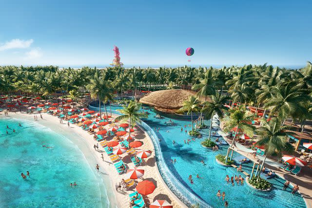 <p>Royal Caribbean</p> Royal Caribbean's Perfect Day at CocoCay in the Bahamas is now offering an adults-only Hideaway Beach.