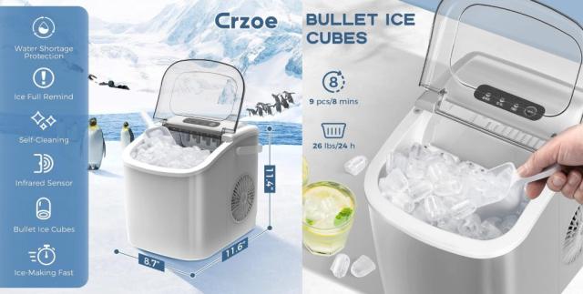 This under-$50 ice maker on  makes the best tiny ice cubes