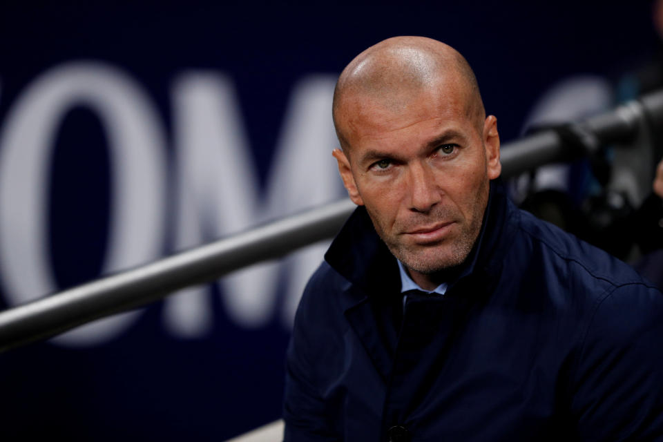 Real Madrid coach Zinedine Zidane Action Images via Reuters/John Sibley/File Photo