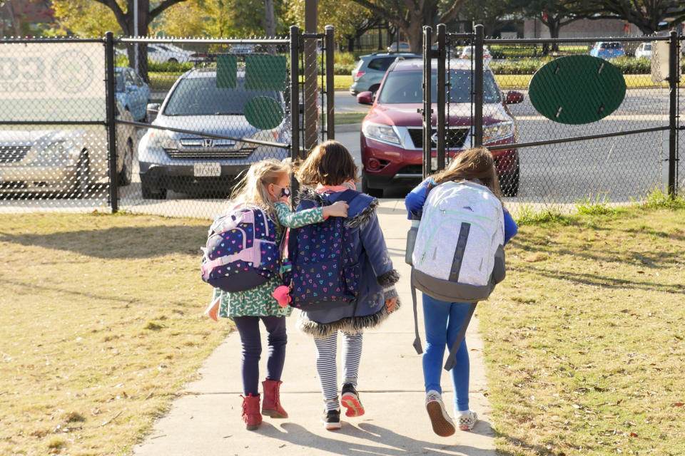 Image: Schoolchildren walking (Francois Picard / AFP via Getty Images file)