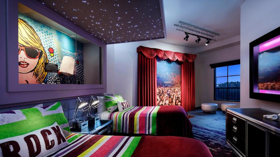 The Future Rock Star suite at Universal’s Hard Rock Hotel Orlando