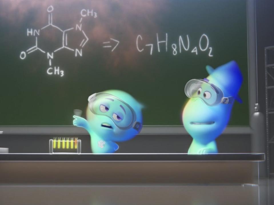 C7H8N4O2 chemistry  Soul movie details Pixar Disney 