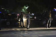 Afghan police arrive at the site of a bombing in a mosque in Kabul, Afghanistan, Tuesday, June 2, 2020. Tariq Arian, spokesman for the Afghan interior ministry says the the attack has taken place inside the compound of Wazir Akber Khan Mosque on the Tuesday evening. (AP Photo/Rahmat Gul)