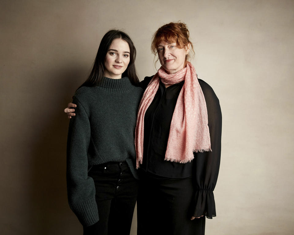 Aisling Franciosi, left and director Jennifer Kent pose for a portrait to promote the film "The Nightingale" at the Salesforce Music Lodge during the Sundance Film Festival on Friday, Jan. 25, 2019, in Park City, Utah. (Photo by Taylor Jewell/Invision/AP)