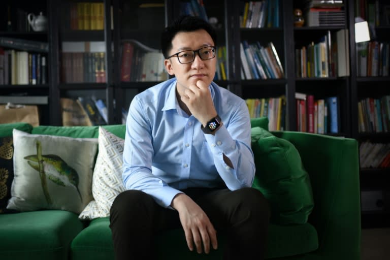 Gu Zhongyi, one of China's online question-and-answer mavens, at his home in Beijing