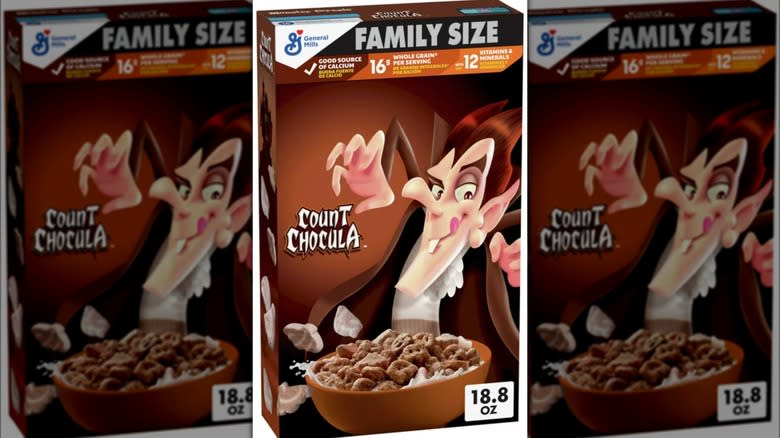 Count Chocula cereal with marshmallows