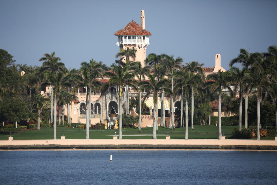 Donald Trump's Mar-a-Lago resort is seen in Palm Beach (pictured). 