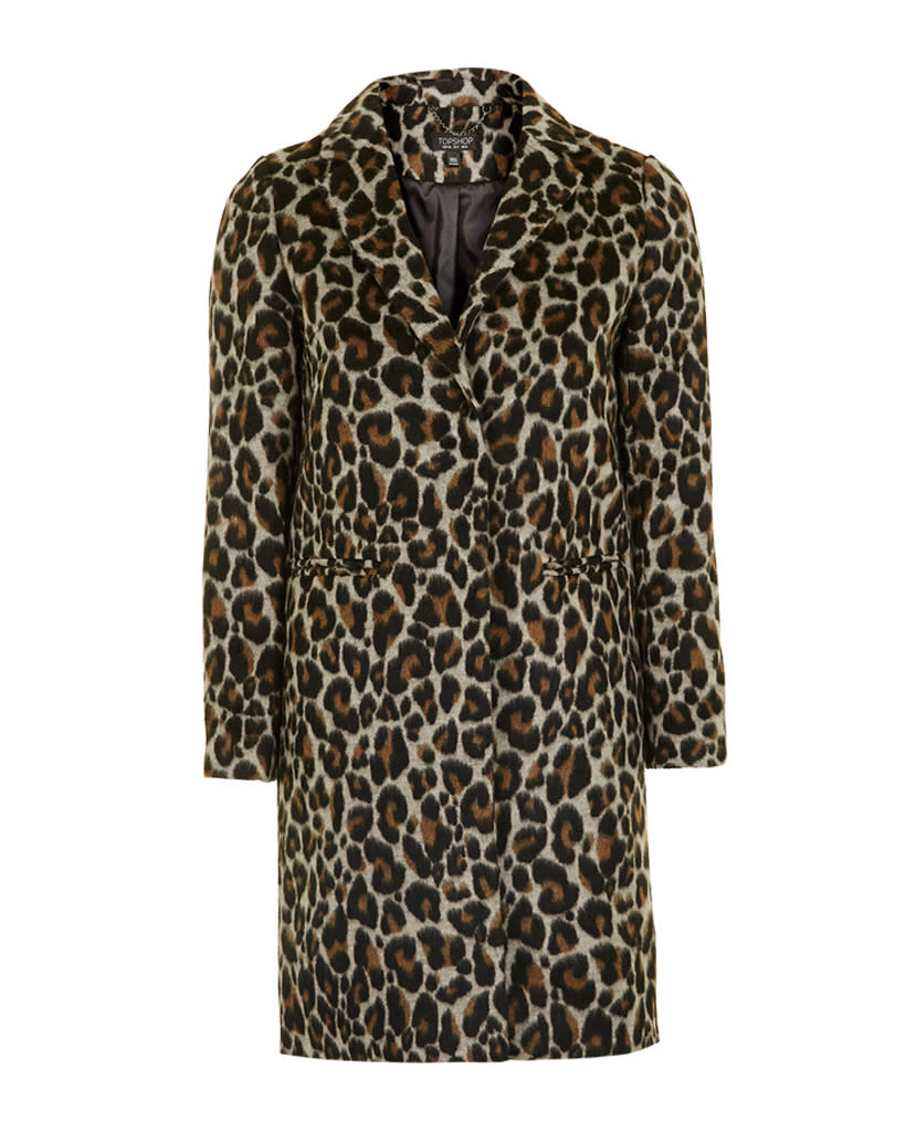 Leopard print coat