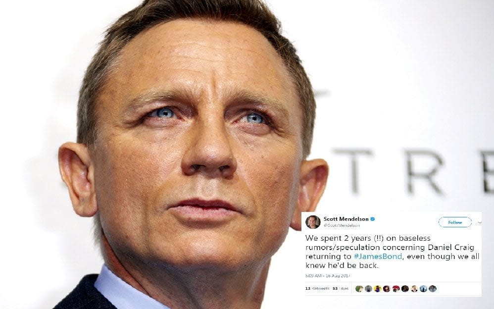 Daniel Craig returns as James Bond  - Reuters 