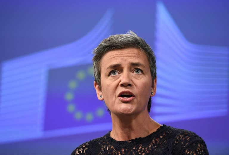 EU Commissioner of Competition Margrethe Vestager gives a press conference on antitrust cases at the EU Headquarters in Brussels, on July 14, 2016