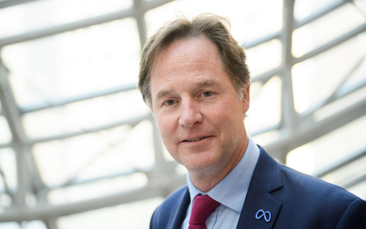 Meta President Global Affairs, Nick Clegg, stands for a portrait at the IV CEO Summit of the Americas on the sidelines of the IX Summit of the Americas on June 7, 2022 - PATRICK T. FALLON/ AFP