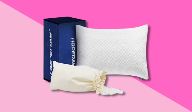 Hoperay bed neck pillow with packaging