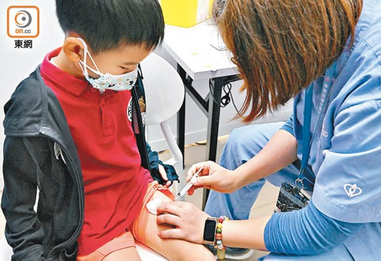 本港過去一周有逾2,000名幼童已接種科興疫苗。