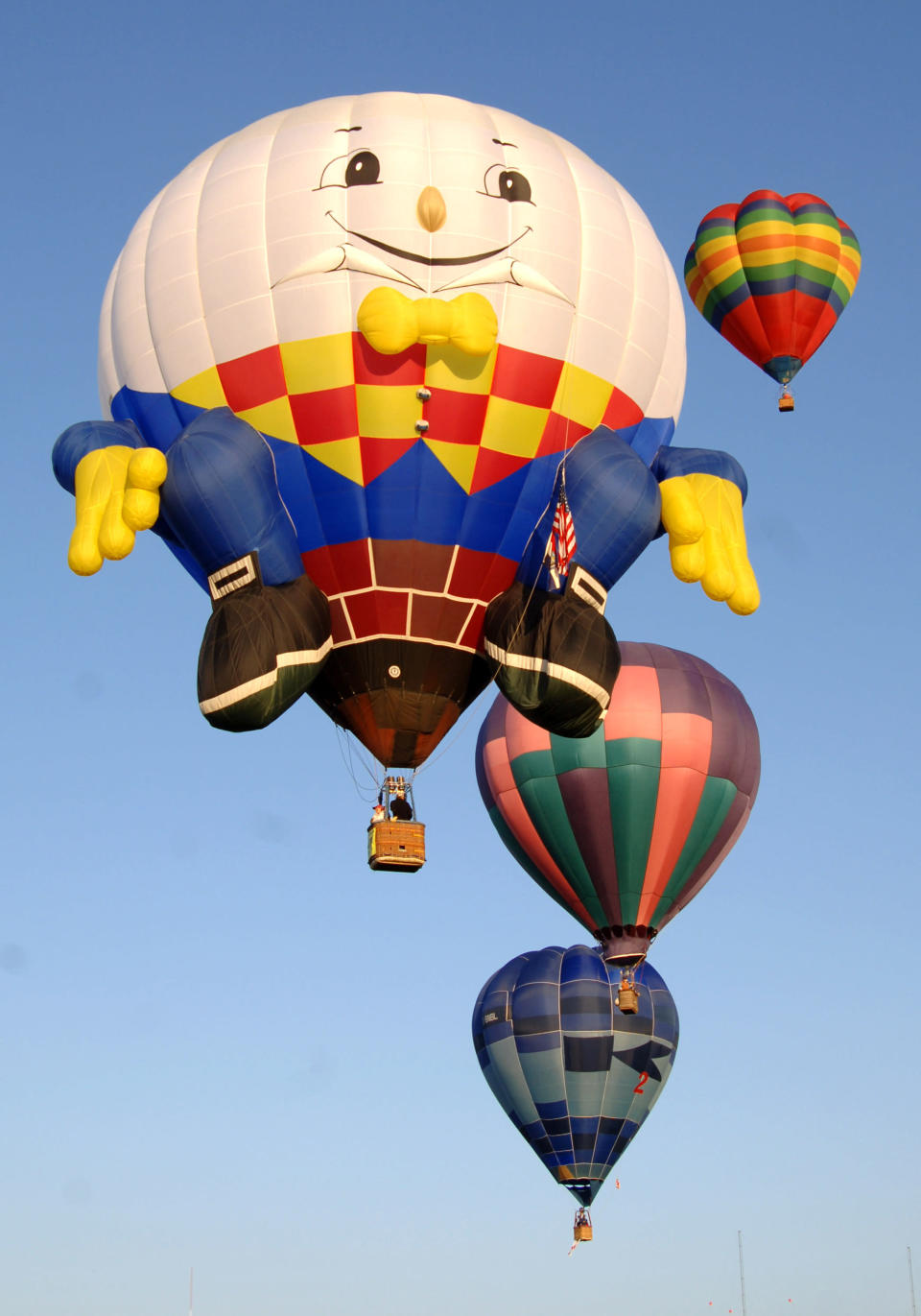 Albuquerque International Balloon Fiesta - Morning Ascent  - October 8, 2005