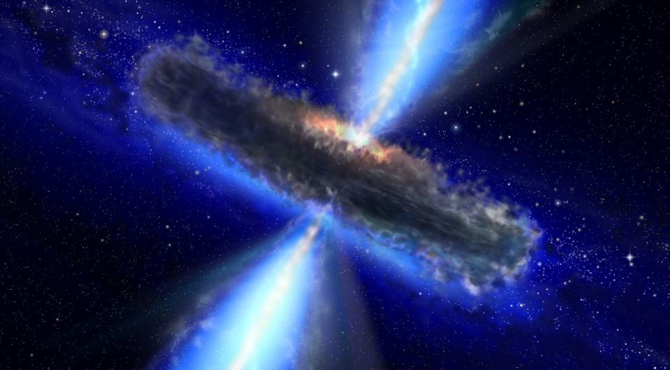 Artist's impression of the active galactic nucleus