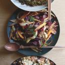 <p>This simple roasted vegetable side dish tastes rich and complex thanks to mustard-spiced butter.</p><p><a href="https://www.foodandwine.com/recipes/caramelized-vegetables-dijon-butter" rel="nofollow noopener" target="_blank" data-ylk="slk:GO TO RECIPE;elm:context_link;itc:0;sec:content-canvas" class="link ">GO TO RECIPE</a></p>
